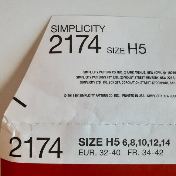 Simplicity 2174 Misses Dress Sleeve Variations Princess Seaming 6 8 10 12 14 - Picture 5 of 6